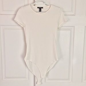 Waffle Knit Off-White Bodysuit